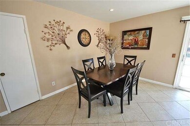 Detail of the dining area