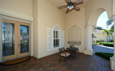 front entry with paver brick porch.  Wheelchair ac
