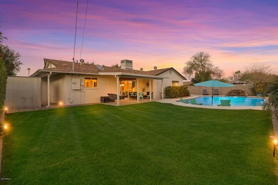 Backyard with Sparkling Pool