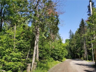 Road frontage with power pole on...