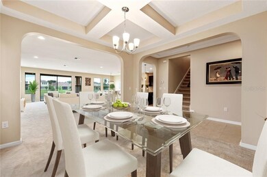 The entrance area leads to a light-flooded DINING 