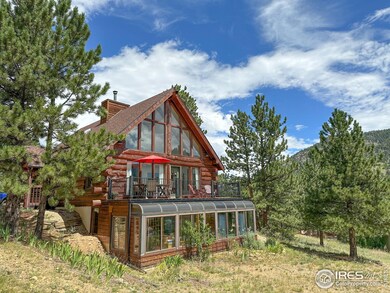 Classic Log Home with Sun Room