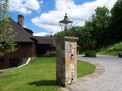 Stone Pillars at Entrance to Poperty
