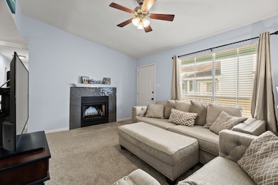 ... a wood burning fireplace for those cozy winter nights.