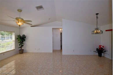 Vaulted Ceiling Open Plan With Built In Decorator