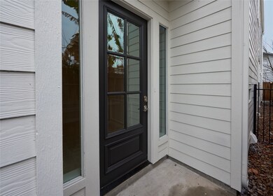 Private and secure side main entrance to the home