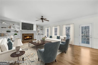 Virtually Staged option for Family Room - love thi