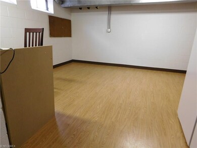 Workshop area in basement