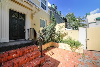 Entrance with gated courtyard for privacy