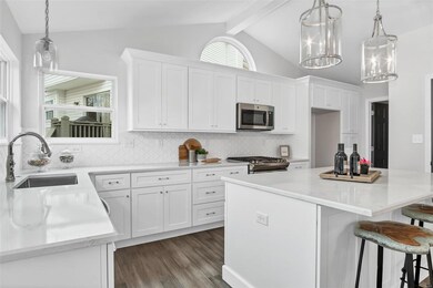 Stylish and functional kitchen area.  Plenty of sp