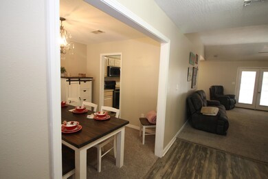 View into dining room