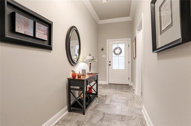 The wide foyer makes you feel welcomed as you walk