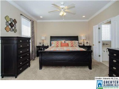 Large master bedroom on main level, freshly painte