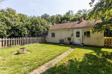 The back of the home is accessible from the kitche