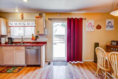 Kitchen/Dining Room with backyard access