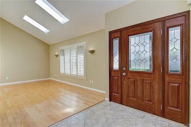 New Front Door with lead glass insert.
