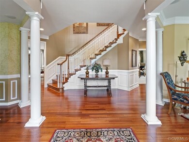 Luxurious open foyer sets the tone for the rest of