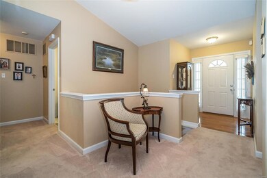 Warm and inviting entry.