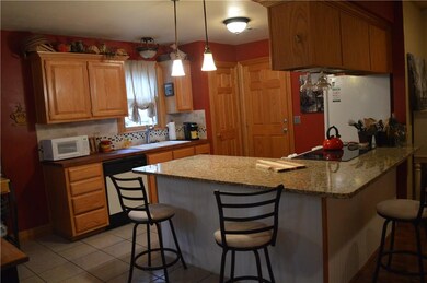 New granite counter top , butcher block countertop