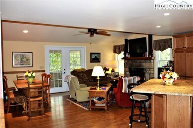 Open Living, Dining and Kitchen