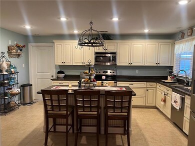 Kitchen.  Look at all those cabinets!