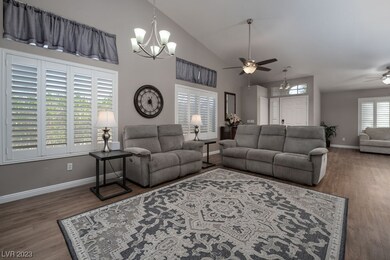 Spacious with vaulted ceilings the family room are