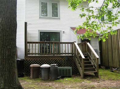 Rear of Townhome/Deck/Storage Shed