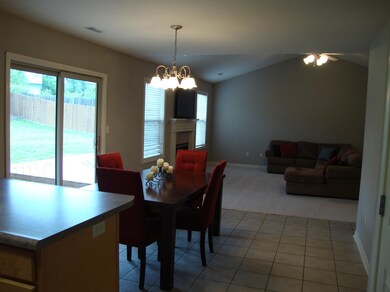 View from kitchen towards living room
