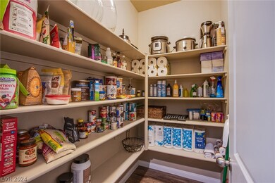 Tons of space in the kitchen pantry.