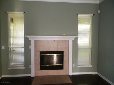 Living room fireplace