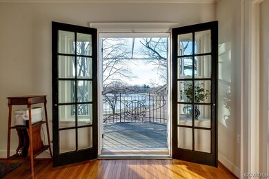 French doors to private balcony