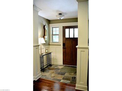 FRONT FOYER ENTRANCE W/SLATE FLOOR
