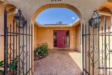 Gated front entrance