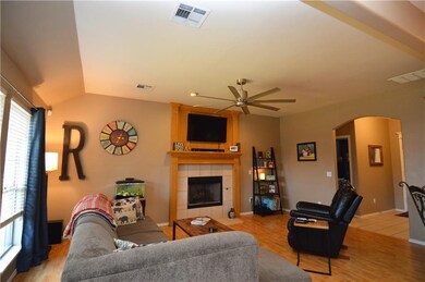 Open living room with plenty of light!