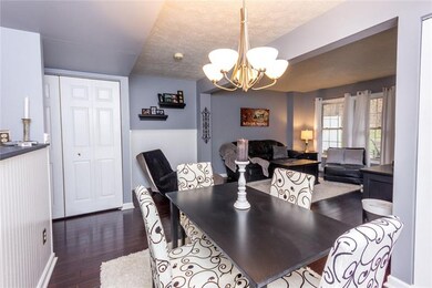 Open plan - dining and living room.