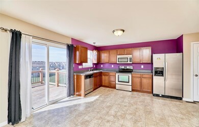 Walk right out to the private deck through the sli