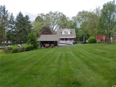 View of the house and fabulous yard from the back 