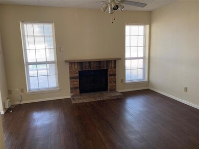 Wood burning fireplace