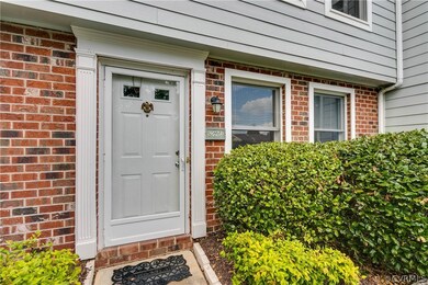 Brick front first floor and entry way.