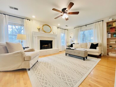 Recently added crown moulding and trim provides a 