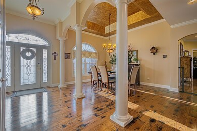The interior is full of gorgeous craftsmanship wit