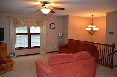 View 2 of the living room showing great space, cei
