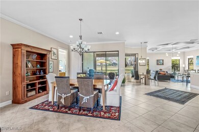 Formal Dining Area with Golf Course Views