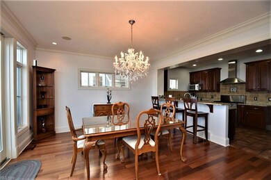 Dining room with views and direct access to deck