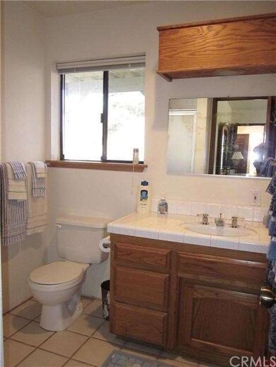 Tile counters and floor.