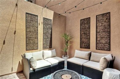 Cozy gathering space on the patio