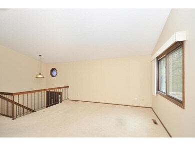Big living room with vaulted ceiling