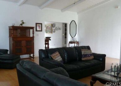 View from living area toward kitchen.