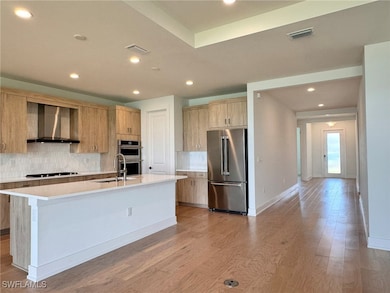 Gorgeous kitchen layout with JennAir appliances, q