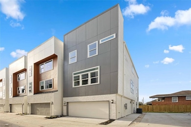 A unique view of the brand new, three-story home w